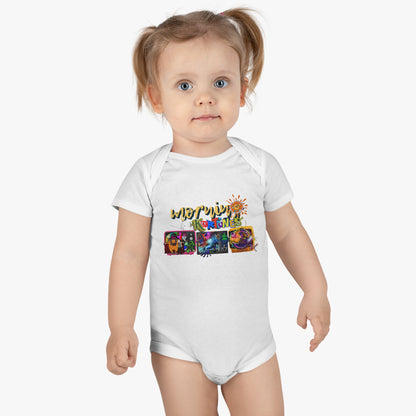 Baby Bodysuit Mornin' Kartunes Inspired Organic Onesie® for Ganja White Night Fans