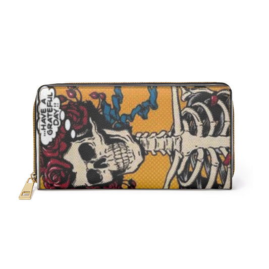 Grateful Dead Ramble On Rose TrippyTributes Zipper Wallet