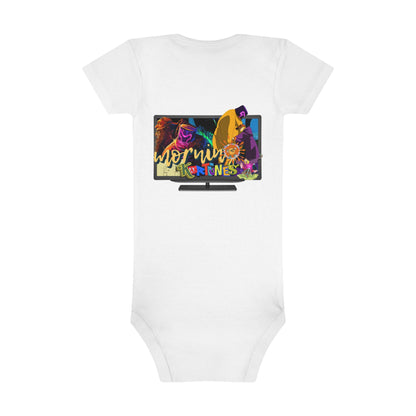 Baby Bodysuit Mornin' Kartunes Inspired Organic Onesie® for Ganja White Night Fans