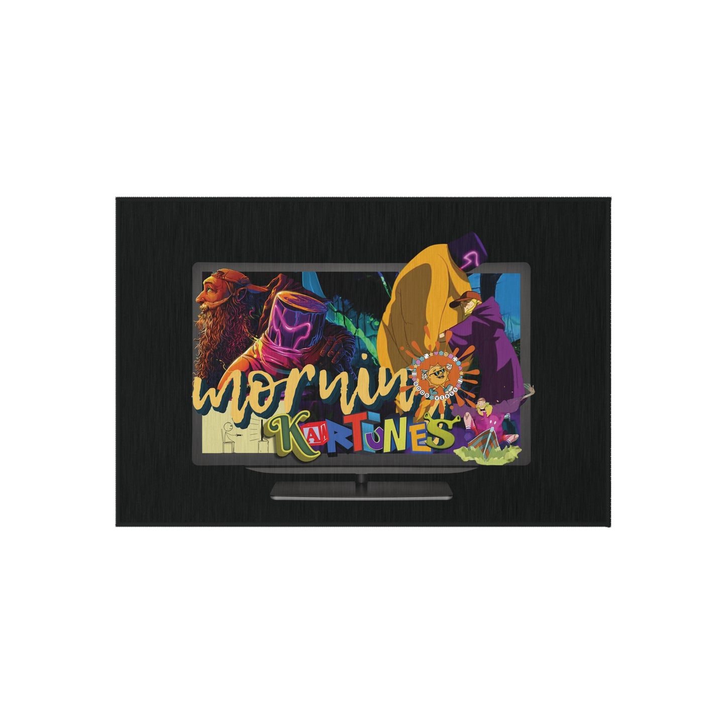 Mornin’ Kartunes Rug - Ganja White Night