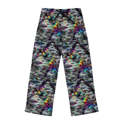 Trippy space Women's Pajama Pants (AOP)