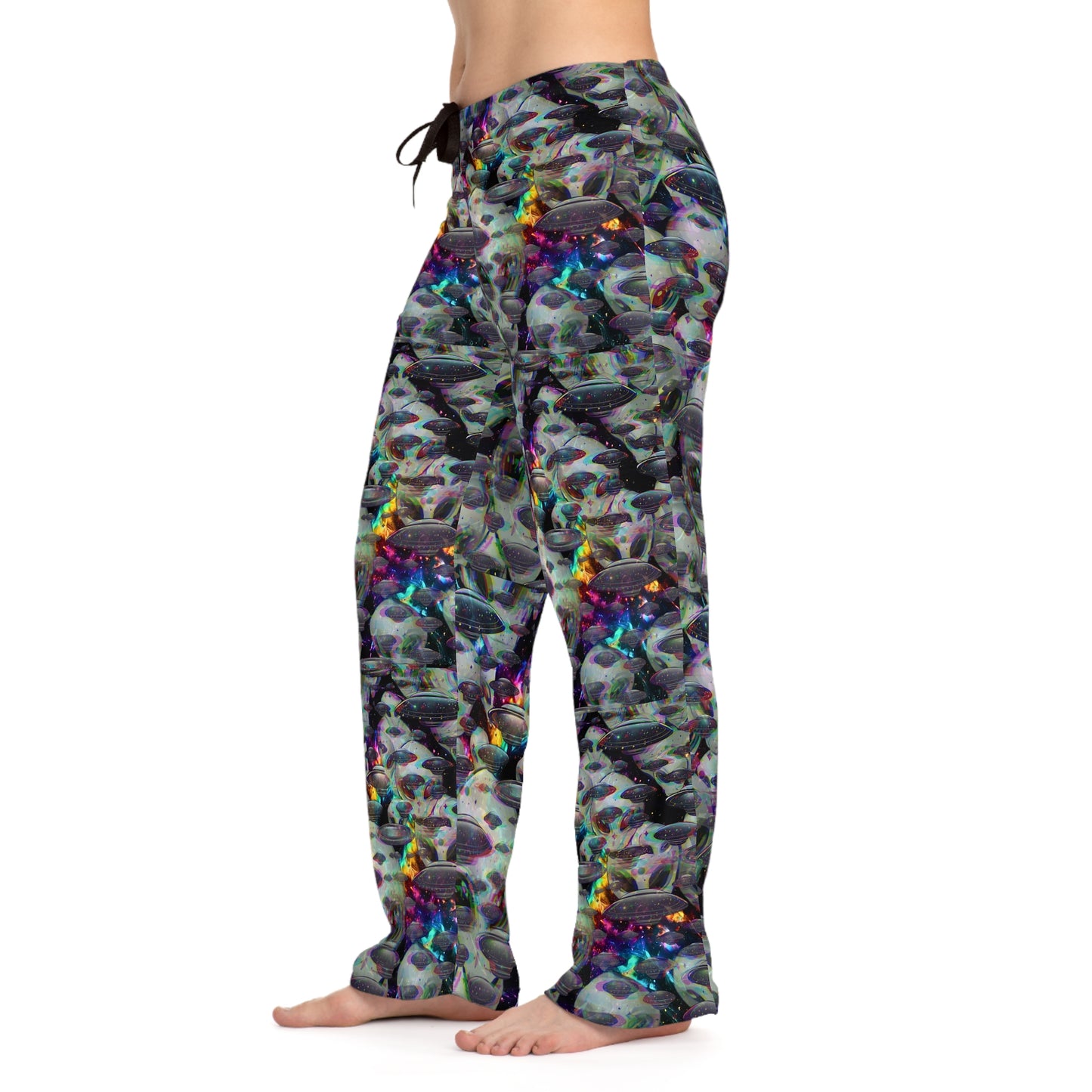 Trippy space Women's Pajama Pants (AOP)