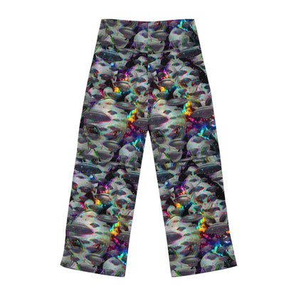 Trippy space Women's Pajama Pants (AOP)